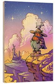 Holzbild Magische Dämmerung - syntetyc