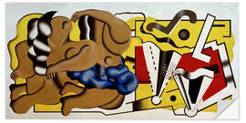 Sticker mural Decoration for a dining room, 1930 - Fernand Léger