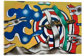 Acrylglasbild Das Flugzeug am Himmel - Fernand Léger