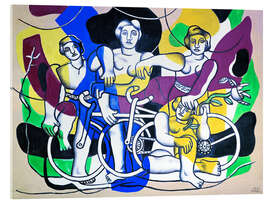 Acrylglasbild Die Radfahrer, 1948 - Fernand Léger