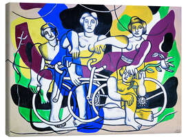 Leinwandbild Die Radfahrer, 1948 - Fernand Léger
