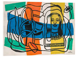 Acrylglasbild Komposition mit Statuette, 1950 - Fernand Léger