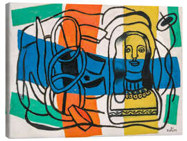 Lærredsbillede Composition with Statuette, 1950 - Fernand Léger