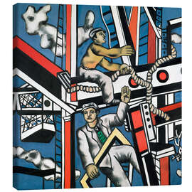 Leinwandbild Die Bauarbeiter - Fernand Léger