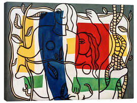 Lærredsbillede Les deux femmes aux fleurs - Fernand Léger