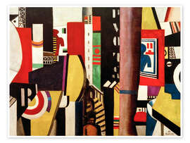 Wandbild La Ville, 1919 - Fernand Léger