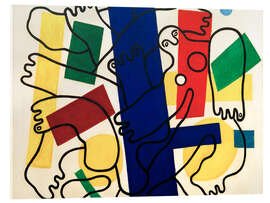 Tableau en verre acrylique Two Acrobats, 1942 - Fernand Léger