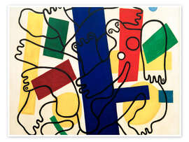 Wandbild Zwei Akrobaten, 1942 - Fernand Léger
