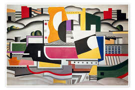 Wandbild Dampfgarer - Fernand Léger