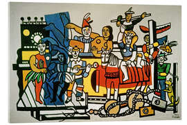 Acrylglasbild Karnevalsszene - Die große Parade - Fernand Léger