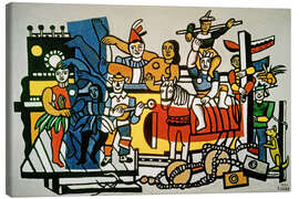 Leinwandbild Karnevalsszene - Die große Parade - Fernand Léger