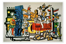 Wandbild Karnevalsszene - Die große Parade - Fernand Léger