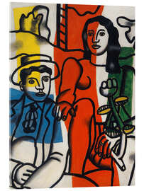 Acrylglasbild Zwei Liebende in der Landschaft, 1952 - Fernand Léger