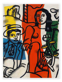 Wandbild Zwei Liebende in der Landschaft, 1952 - Fernand Léger