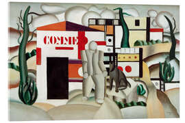 Acrylglasbild Mann mit Hund, 1921 - Fernand Léger