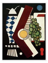 Poster Trauben und Fisch, 1927