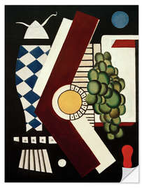 Wandsticker Trauben und Fisch, 1927