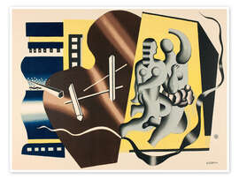 Wandbild Komposition mit zwei Tänzern, 1959 - Fernand Léger
