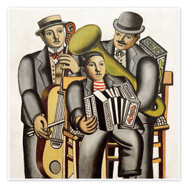 Wandbild Die drei Musiker, 1930 - Fernand Léger