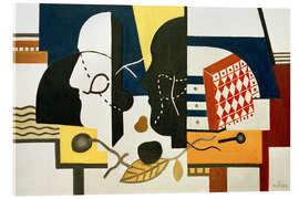 Acrylglasbild Die beiden Profile, 1928 - Fernand Léger