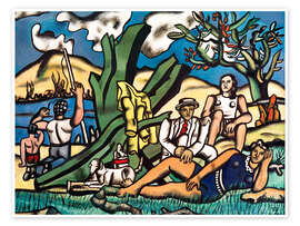 Wandbild Landausflug, erste Version 1953 - Fernand Léger
