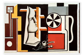 Wandbild Stillleben mit Gipsmaske, 1927 - Fernand Léger