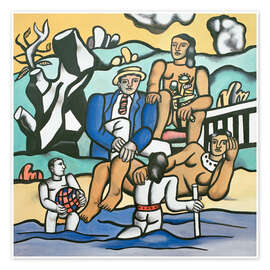 Wandbild La partie de campagne (Der Ausflug aufs Land), 1954 - Fernand Léger