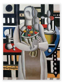 Wandbild Frau mit Blumen, 1920 - Fernand Léger