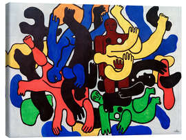 Leinwandbild Die großen schwarzen Taucher - Fernand Léger