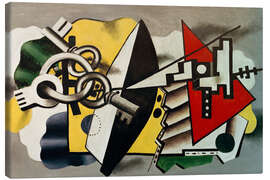 Leinwandbild Komposition mit drei Schlüsseln, 1930