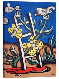 Leinwandbild Zwei gelbe Schmetterlinge auf einer Leiter, 1951 - Fernand Léger