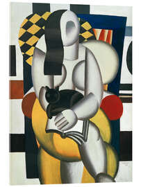 Acrylglasbild Frau mit Katze, 1921 - Fernand Léger