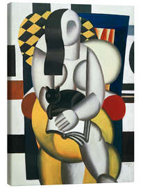 Leinwandbild Frau mit Katze, 1921 - Fernand Léger