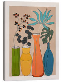 Leinwandbild Moderne minimalistische Vasen