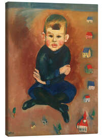 Leinwandbild Junge mit Spielzeug, 1916 - Max Pechstein