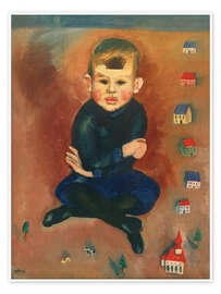 Wandbild Junge mit Spielzeug, 1916 - Max Pechstein