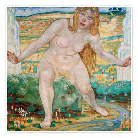 Wandbild Die Quelle, 1906 - Max Pechstein