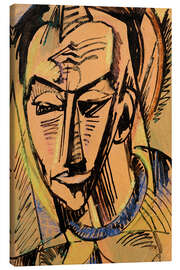 Leinwandbild Männlicher Kopf, 1919 - Max Pechstein