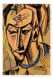 Wandbild Männlicher Kopf, 1919 - Max Pechstein