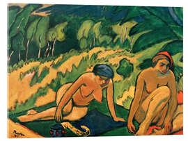 Acrylglasbild Frauen im Grünen, 1911 - Max Pechstein