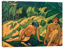Leinwandbild Frauen im Grünen, 1911 - Max Pechstein