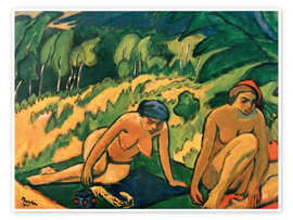 Wandbild Frauen im Grünen, 1911 - Max Pechstein