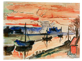 Acrylglasbild Nach Sonnenuntergang, 1925 - Max Pechstein