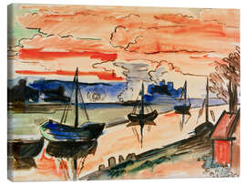 Leinwandbild Nach Sonnenuntergang, 1925 - Max Pechstein