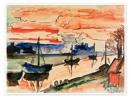 Wandbild Nach Sonnenuntergang, 1925 - Max Pechstein