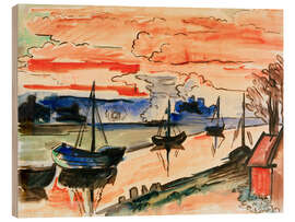 Holzbild Nach Sonnenuntergang, 1925 - Max Pechstein