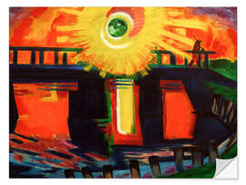 Wandsticker Sonnenuntergang, 1921