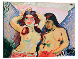Alubild Zwei Mädchen, 1909 - Max Pechstein