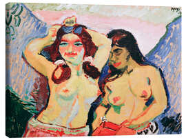 Leinwandbild Zwei Mädchen, 1909 - Max Pechstein