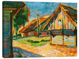 Leinwandbild Huts, 1909 - Max Pechstein